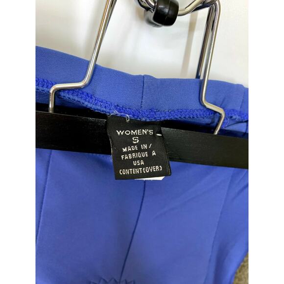 Women’s Purple Elastic High Waisted Spandex Shorts Size Small - Picture 3 of 5